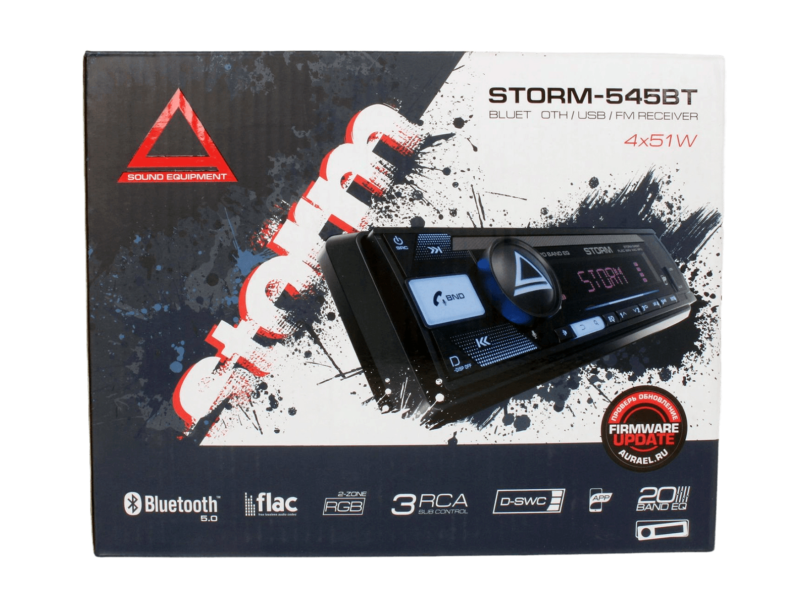 USB-ресивер автомобильный AURA STORM-545BT фотография №5