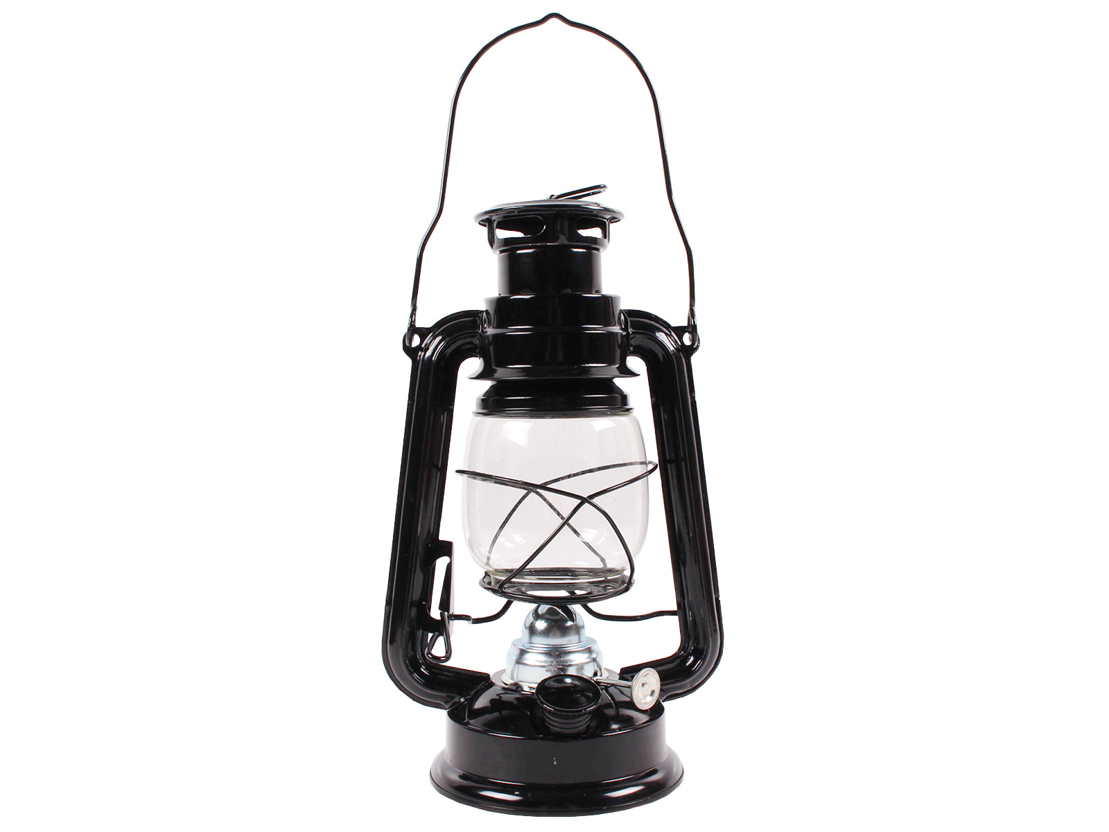 Лампа керосиновая черная 240 мм фотография №2