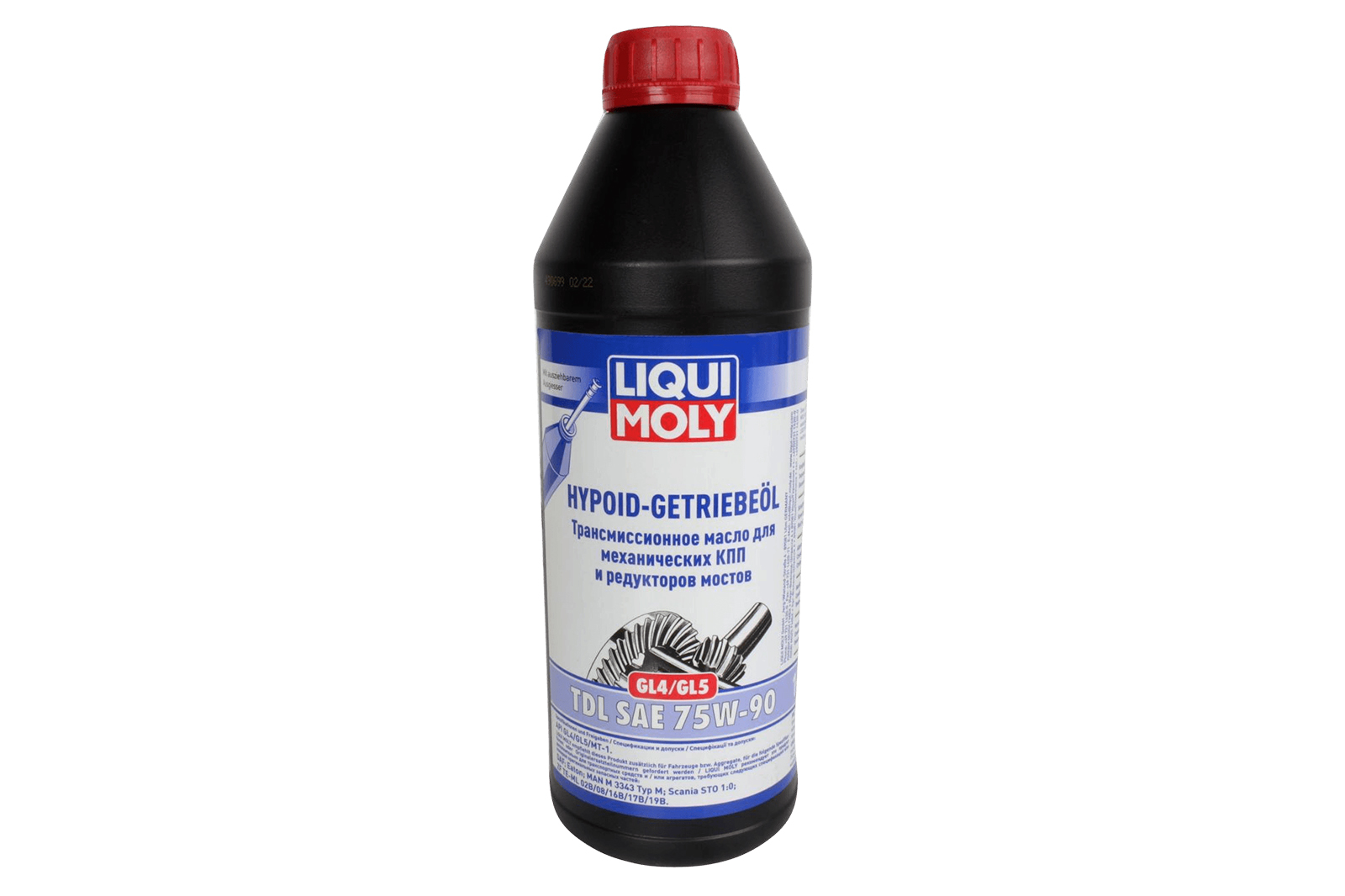 Трансмиссионное масло LIQUI MOLY Hypoid-Getriebeoil TDL 75W90 1л фотография №1