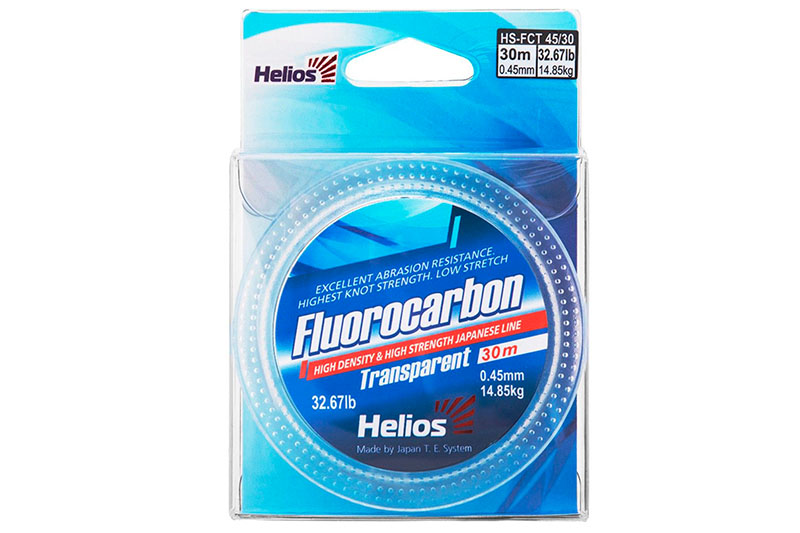 Леска Helios FLUOROCARBON Transparent 0,45mm/30 фотография №1