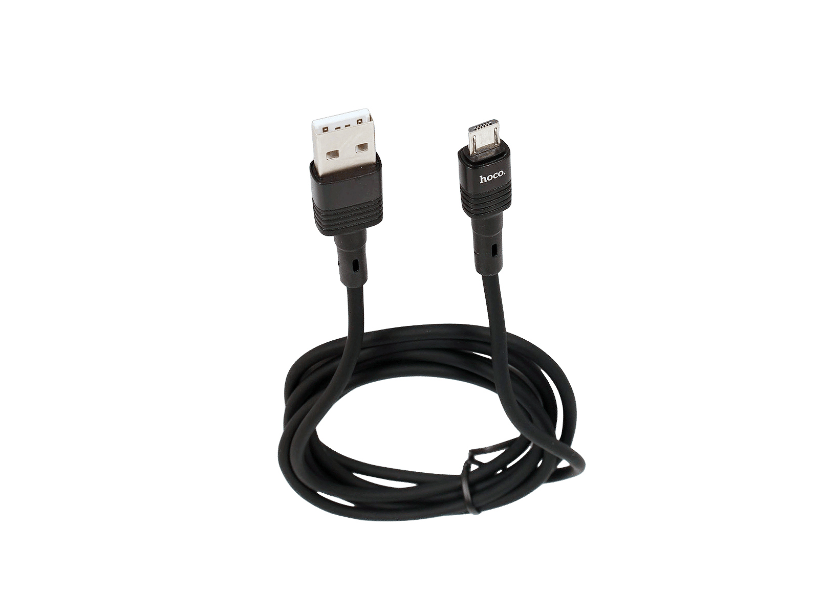 Кабель зарядный силиконовый USB - USB Micro HOCO U82 Cool 2.4А 1.2 м фотография №1