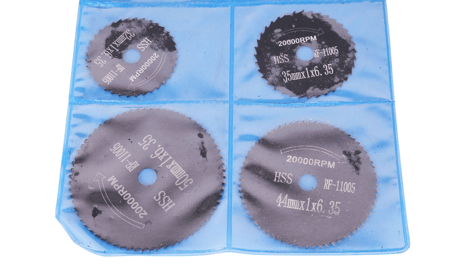 Набор кругов отрезных по металлу для дрели HSS, 7пр. RF-11005 фотография №3
