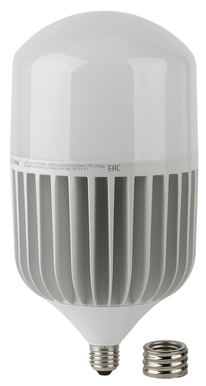 Лампа светодиодная ЭРА LED POWER 100W-4000-E27/E40 фотография №1