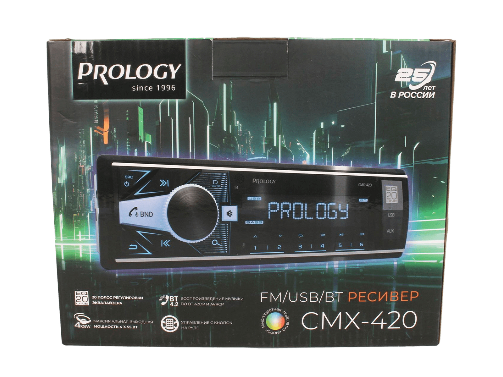 USB-ресивер автомагнитола PROLOGY CMX-420 фотография №5