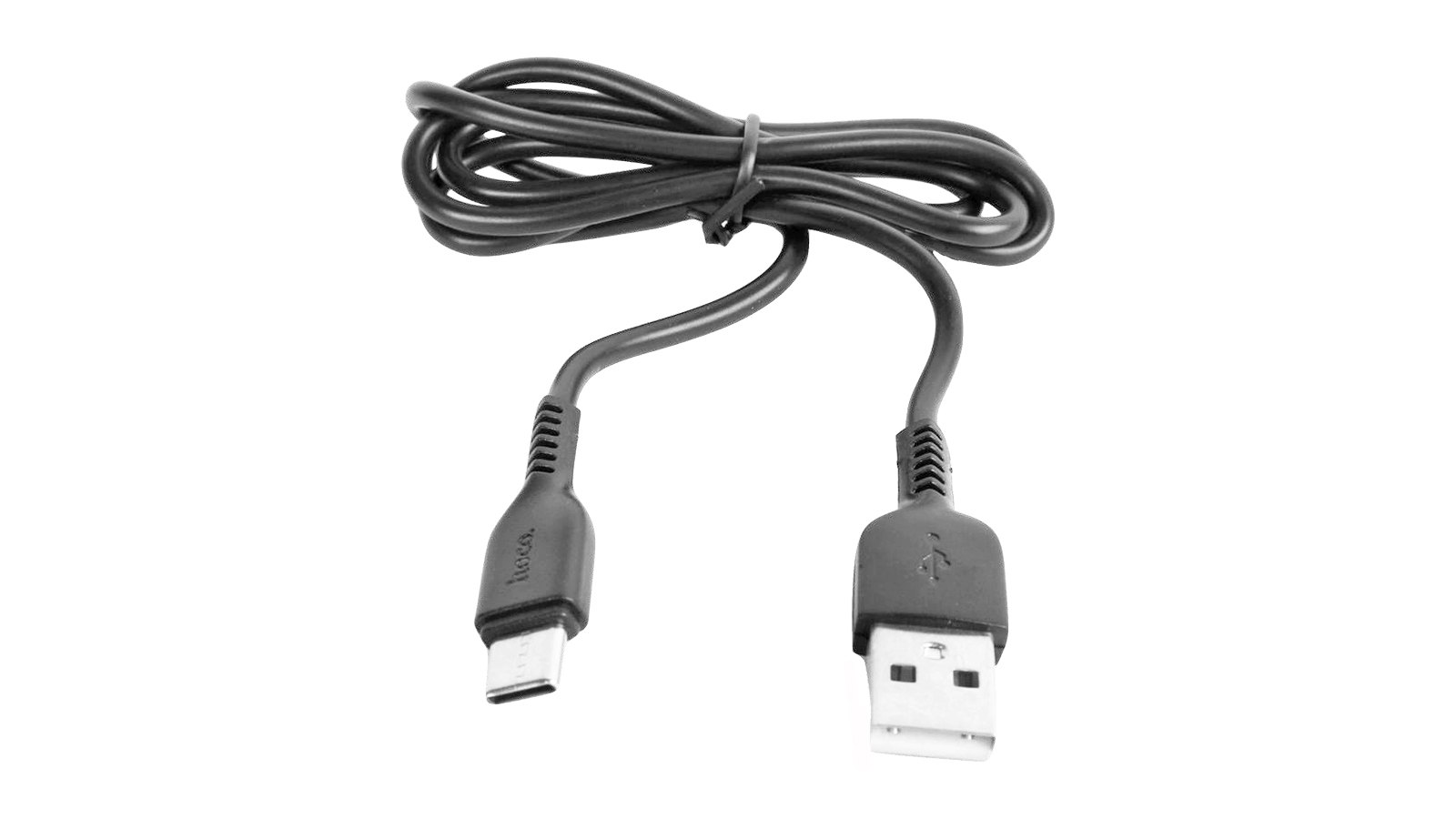 Кабель зарядный USB Hoco X13 2А Type-C 1m черный фотография №2