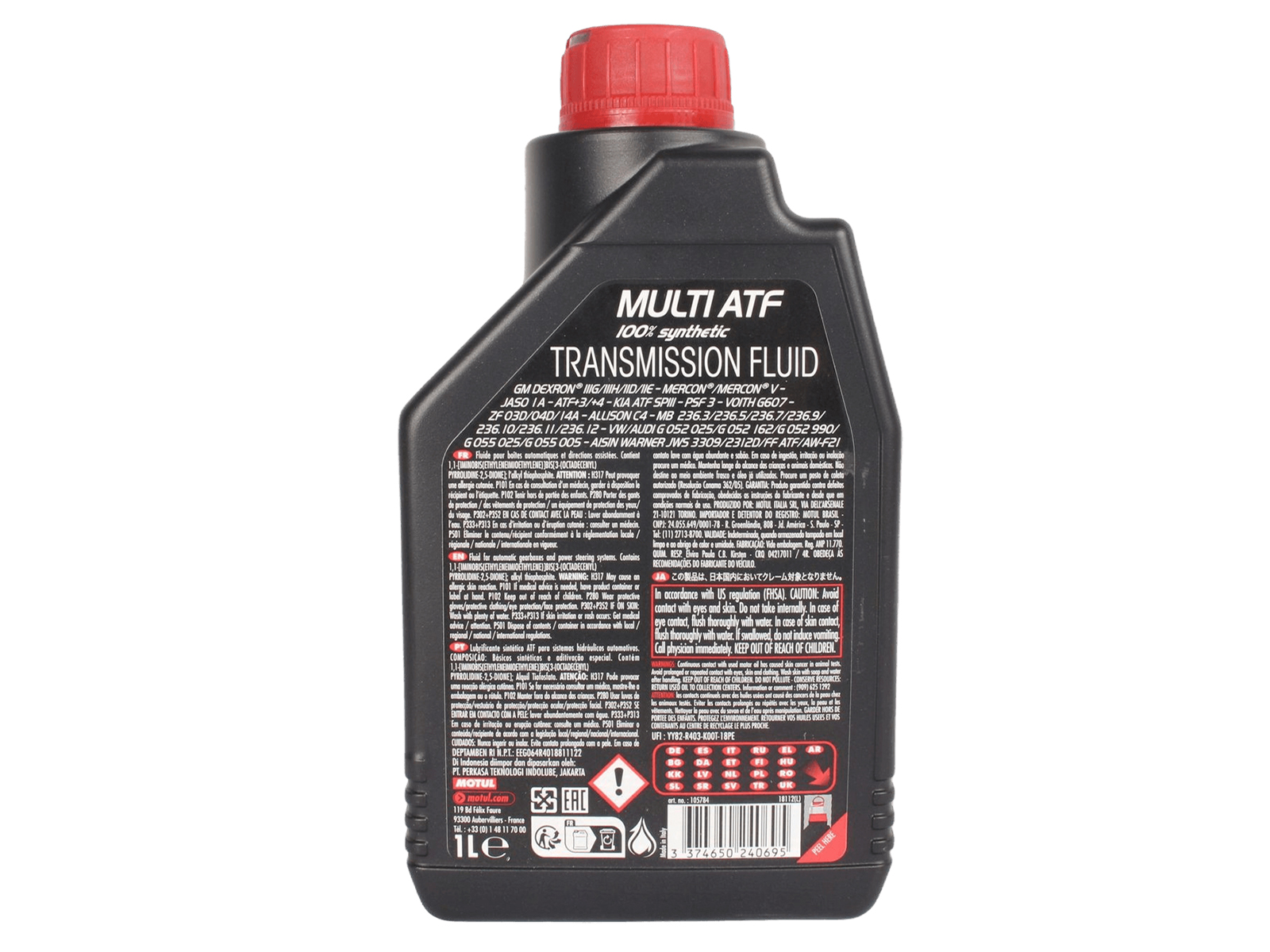 Трансмиссионное масло MOTUL MULTI ATF 1л фотография №2