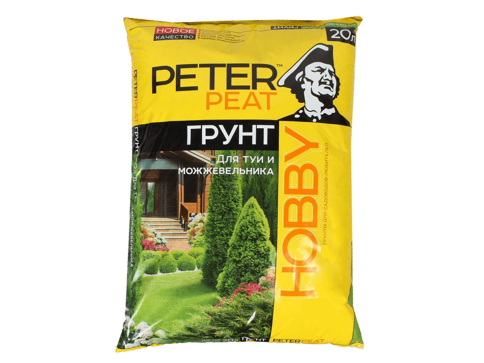 Грунт PETER PEAT для туи и можжевельника линия ХОББИ 20л фотография №1