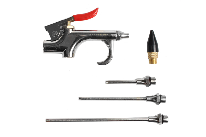 Пистолет продувочный THORVIK с насадками в наборе 5 предметов фотография №1