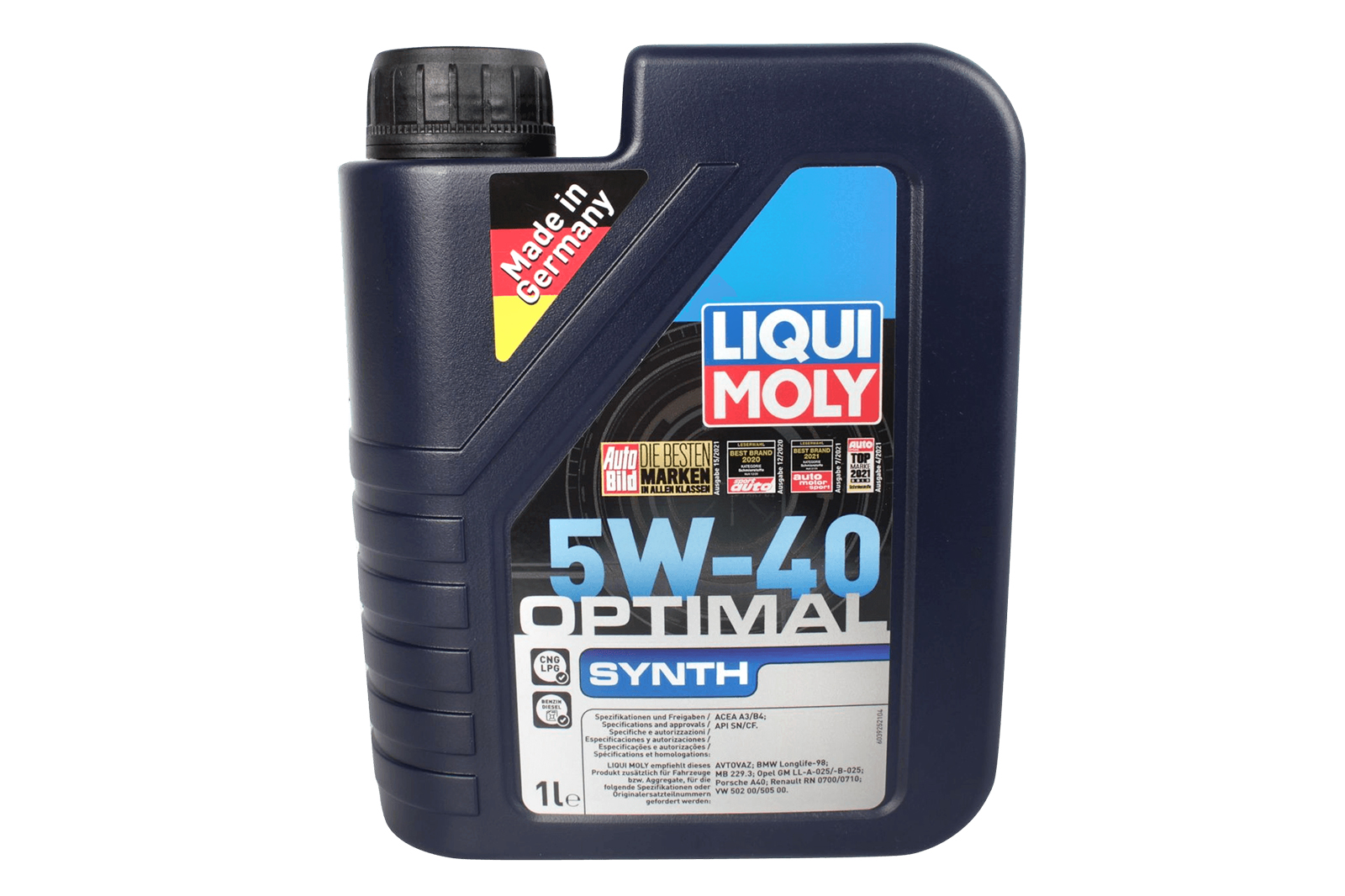 Масло моторное LIQUI MOLY Optimal Synth 5W-40 1л фотография №1