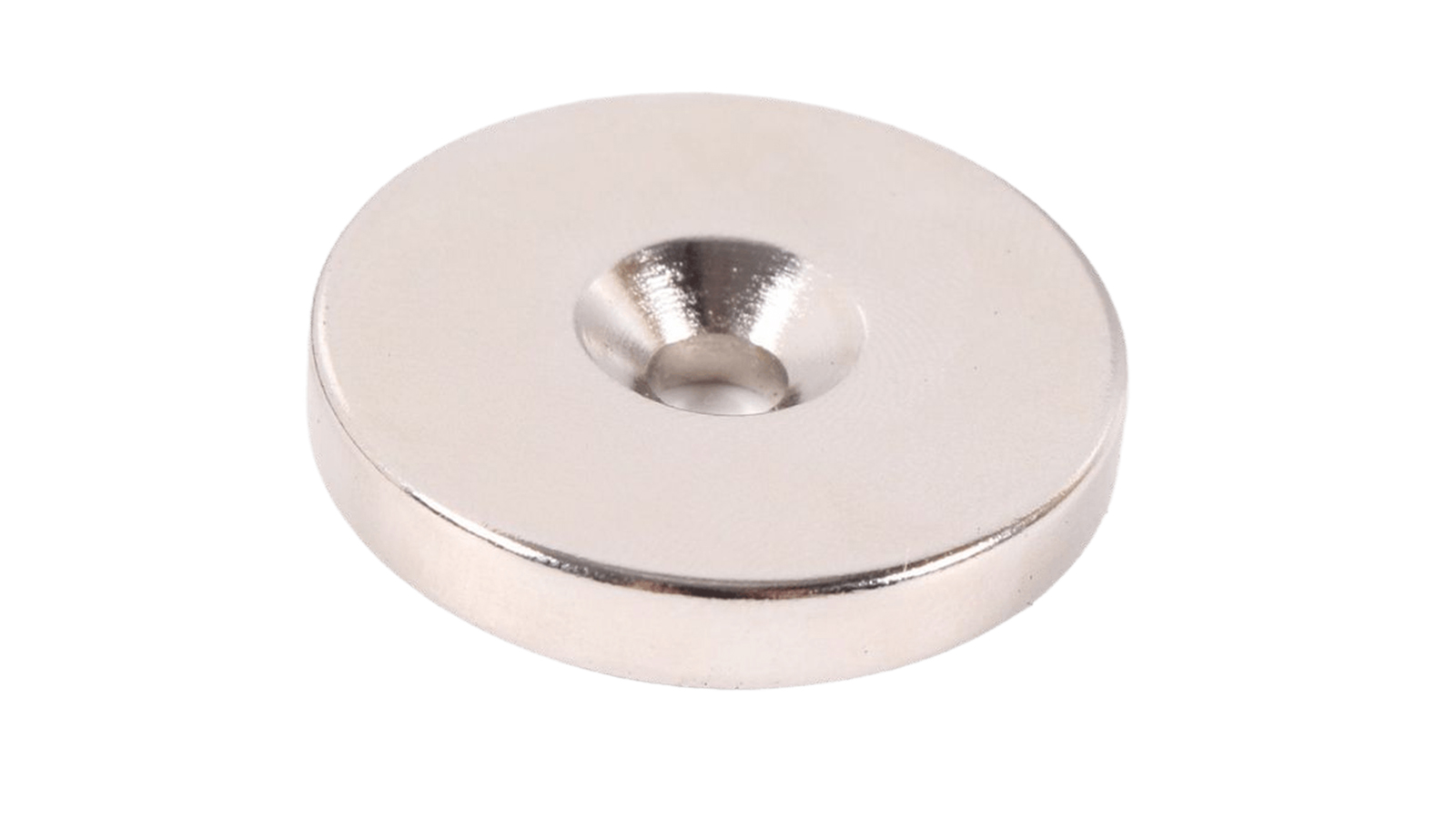 Неодимовый магнит диск 30х5 мм с зенковкой 5.5/10 мм фотография №4