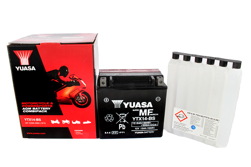 Мотоаккумулятор YUASA YTX14-BS фотография №2