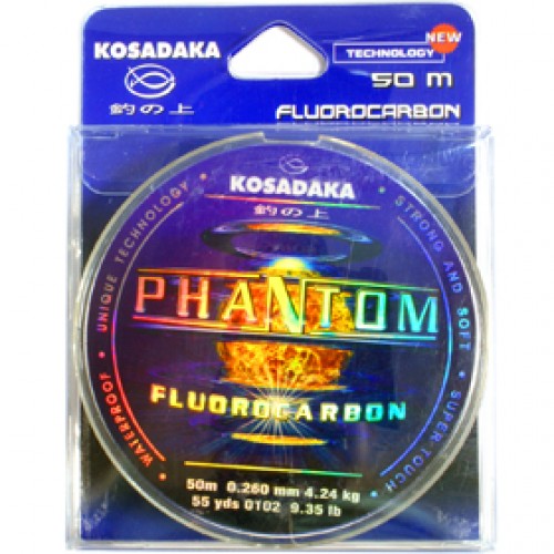 Леска Kosadaka флюорокарбон PHANTOM 0,287мм 50м LPHT300 фотография №1