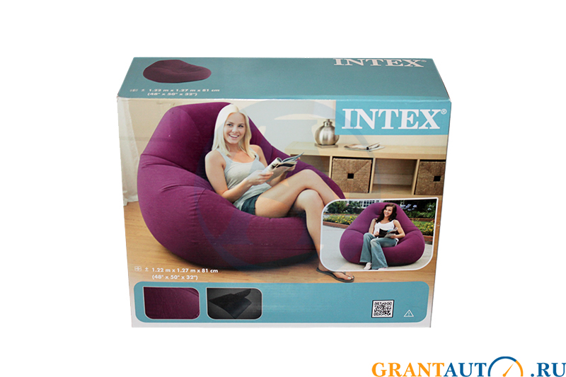 Надувное кресло Intex 68584 Deluxe Beanless фотография №2