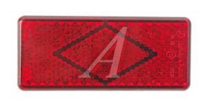 Катафот ГАЗ-3302 красный 121х52 (рисунок ромб, крепление 2 защелки) АЭК фотография №1