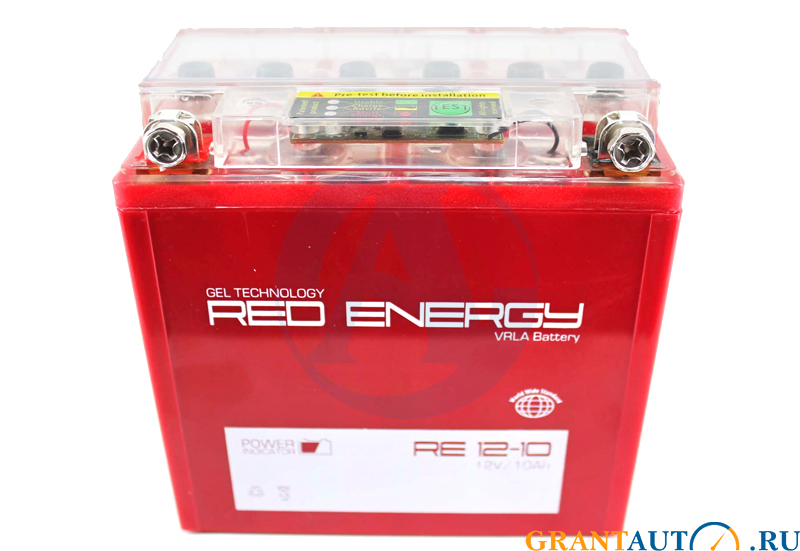 Аккумулятор мотоциклетный Red Energy RE12-10 YB9A-A YB9-B 12N9-4B-1 фотография №1
