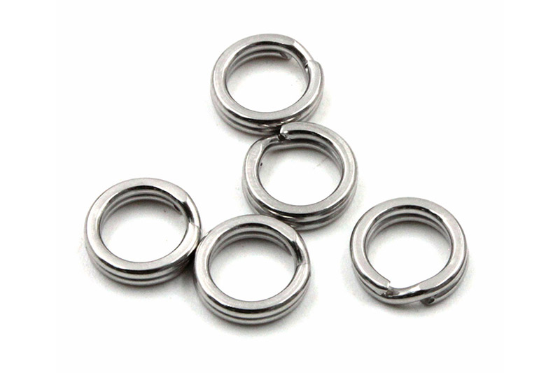 Заводное кольцо Namazu RING-A цв. Cr р. 9 d-4,8 mm test-4,5 кг 10 шт фотография №1