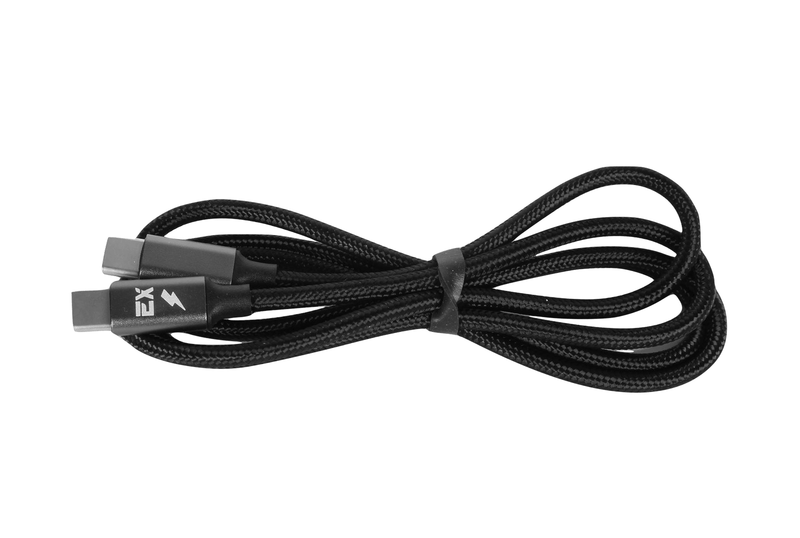 Кабель зарядный USB TYPE-C круглый.черный Rash 1М 3A фотография №1