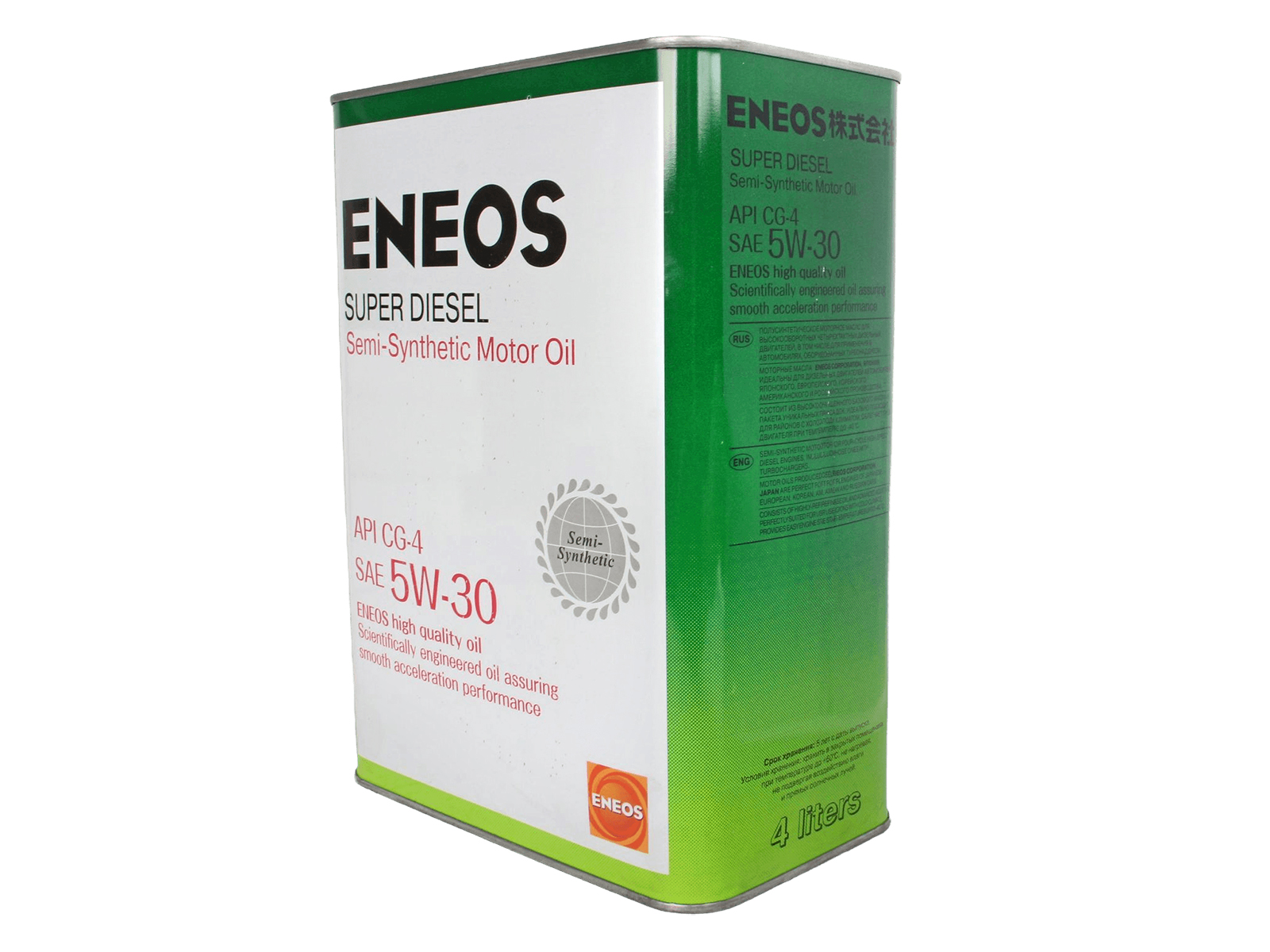 Масло моторное ENEOS DIESEL 5W30 CG-4 4л фотография №2