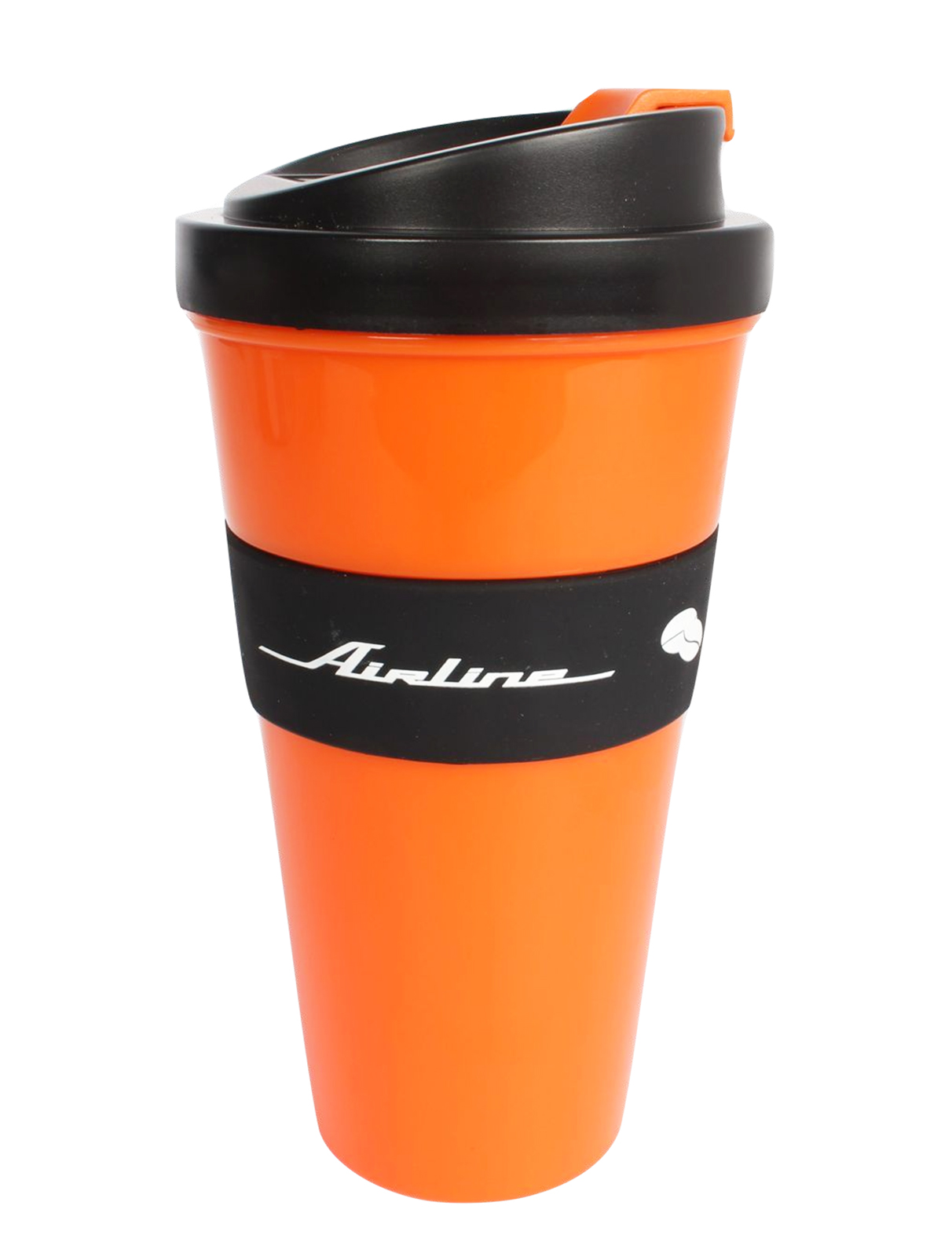 Стакан для кофе и других напитков AIRLINE 430 мл черно/оранжевый IT-14 фотография №1