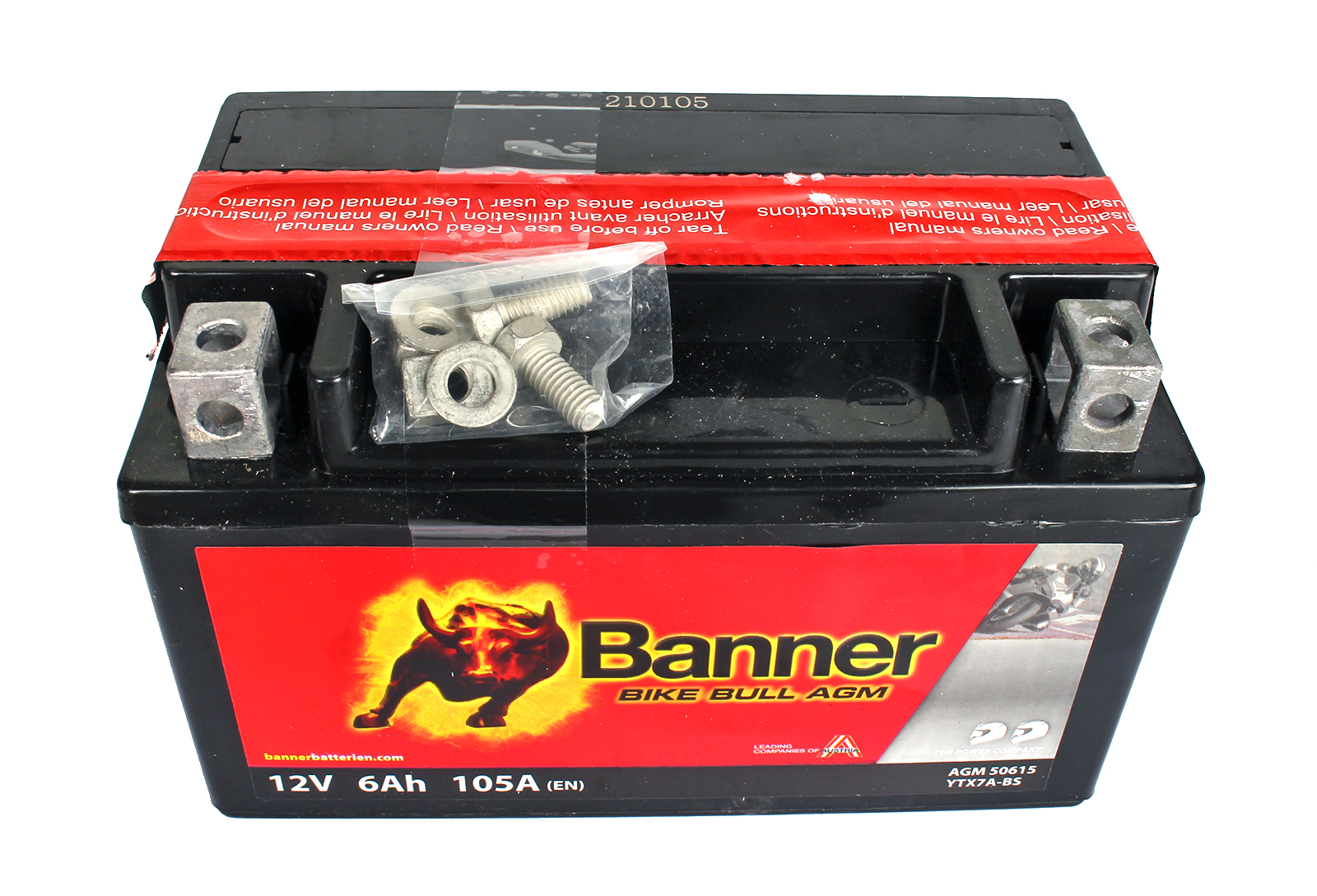 Аккумуляторная батарея BANNER Bike Bull YTX7A-BS 6СТ6 фотография №2