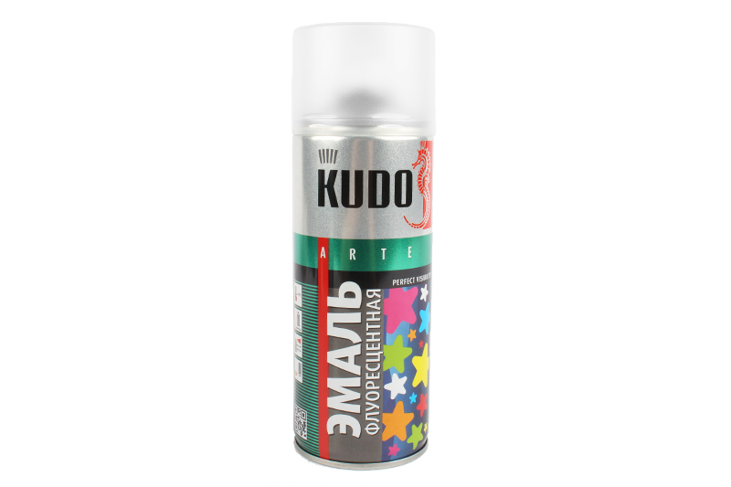 Краска KUDO флуоресцентная белая 520мл фотография №2