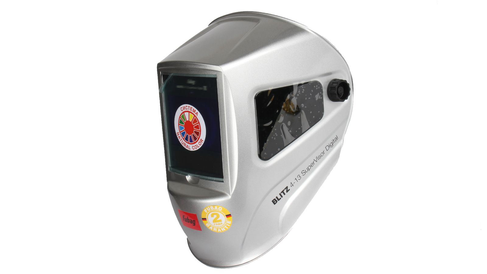 Маска сварщика FUBAG BLITZ 4-13 SuperVisor Digital Хамелеон с регулирующимся фильтром фотография №2