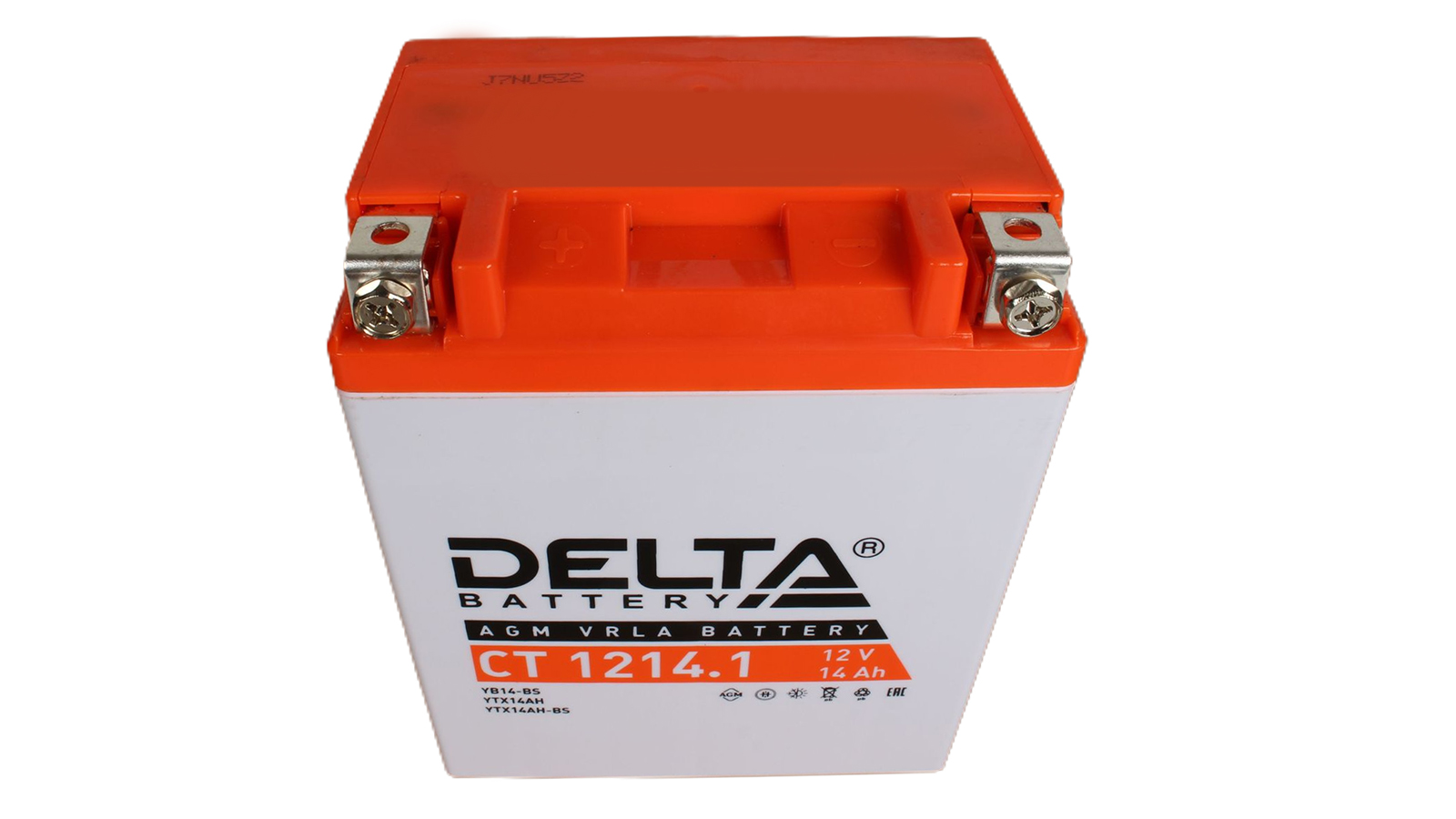 Аккумуляторная батарея DELTA СТ 1214.1 YTX14AH YTX14AH-BS фотография №2