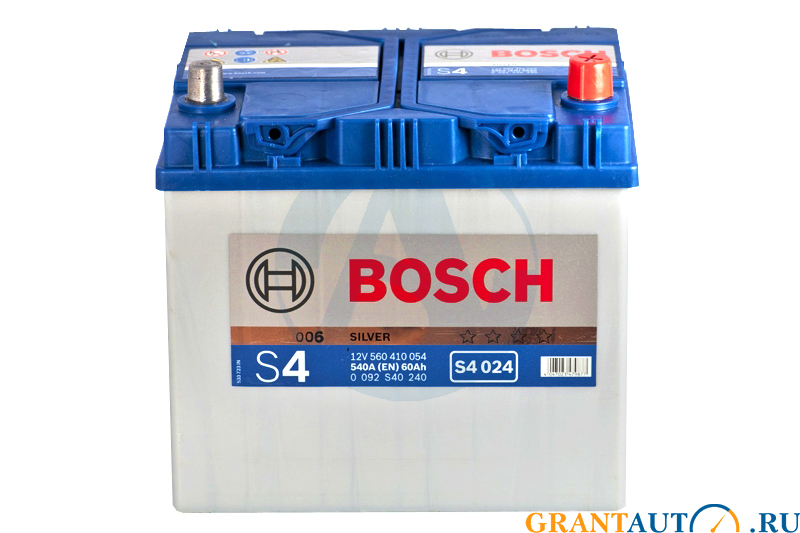 Аккумуляторная батарея BOSCH SILVER S4024 6СТ60 * 560 410 054 фотография №1