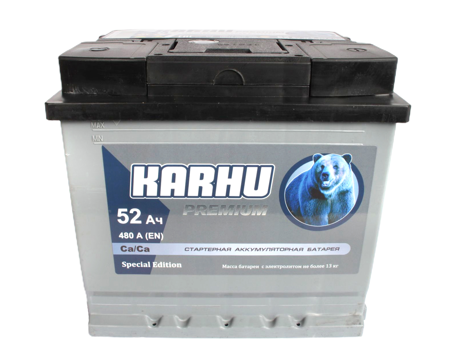 Аккумуляторная батарея KARHU Premium 6СТ52 обратная фотография №1