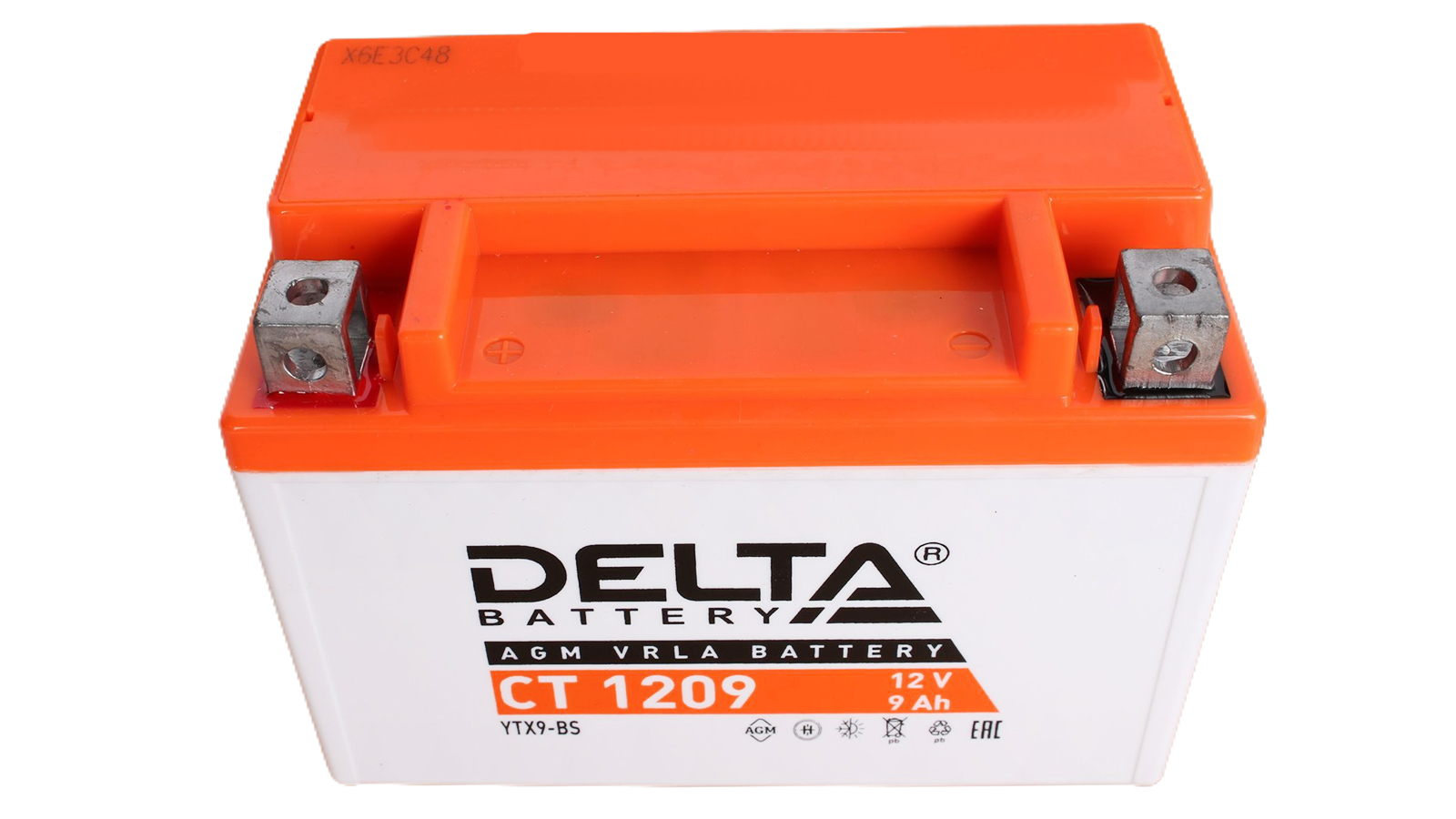 Аккумуляторная батарея DELTA СТ 1209 YTX9-BS 6СТ9 1000 фотография №1