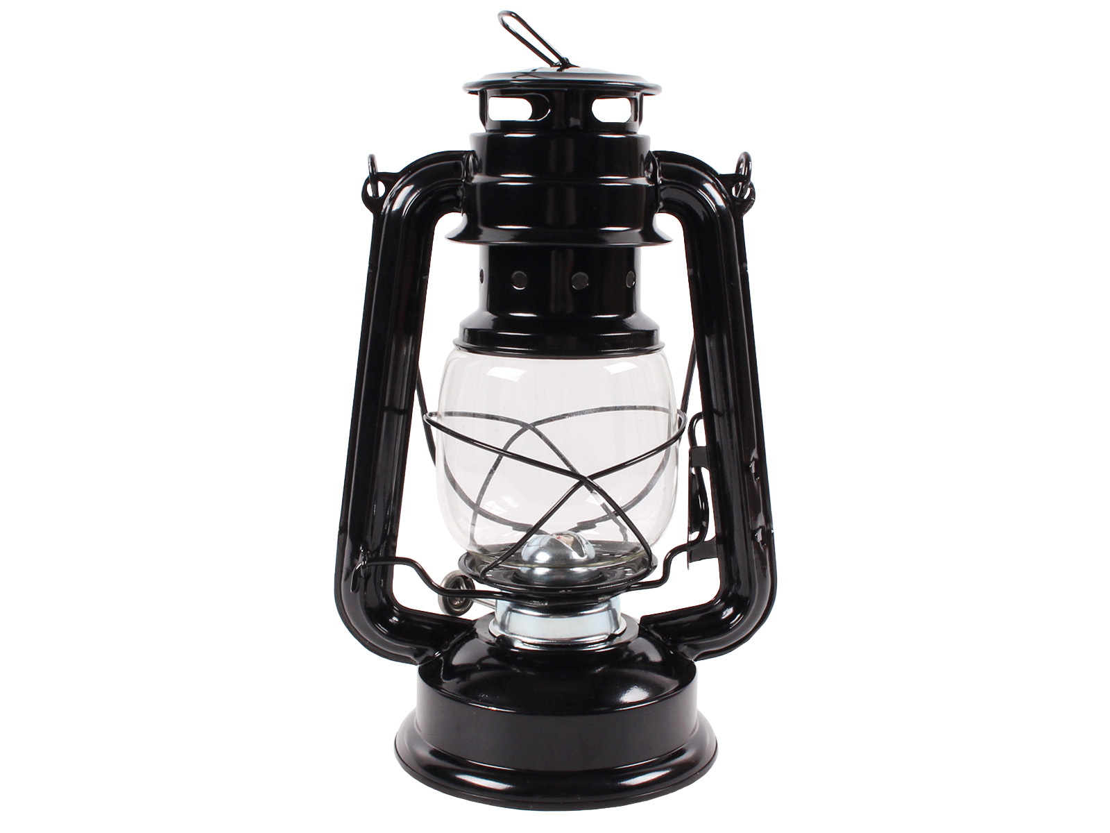 Лампа керосиновая черная 240 мм фотография №3